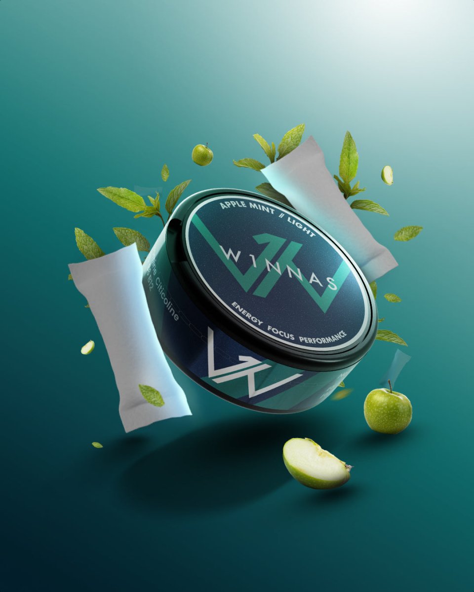 2x W1NNAS Apple Mint - 9,99€/lata - PIQ | Energypouches.de
