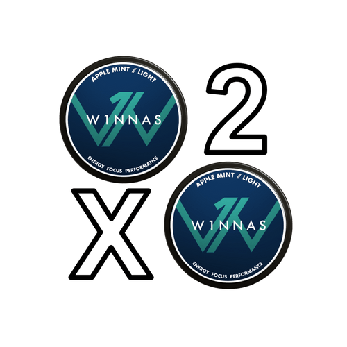 2x W1NNAS Apple Mint - 9,99€/lata - PIQ | Energypouches.de
