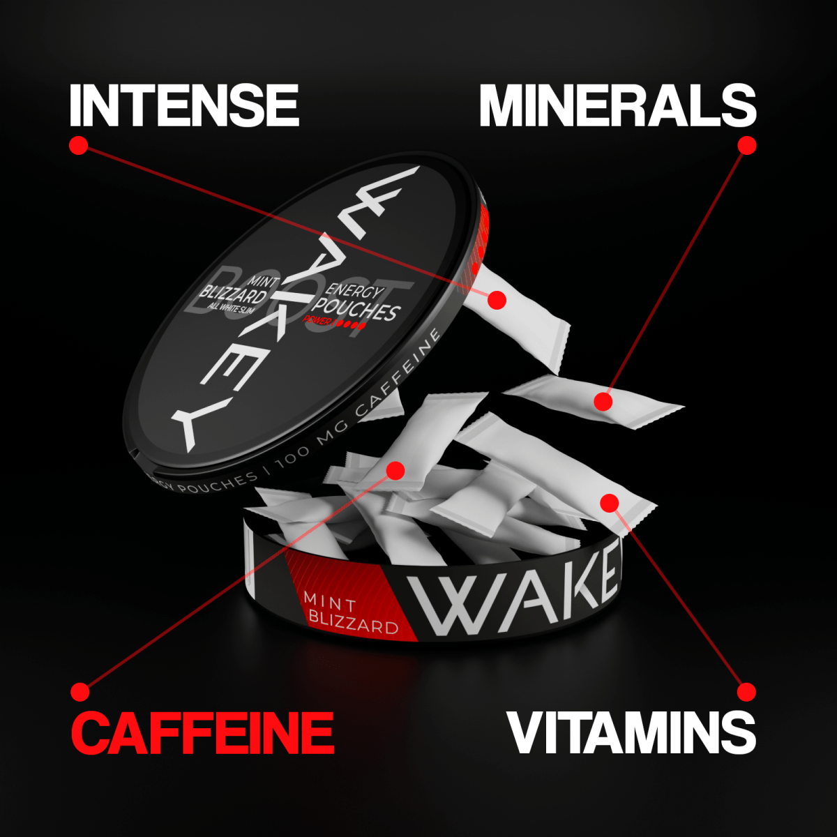 WAKEY Blizzard Menthe 100MG - PIQ